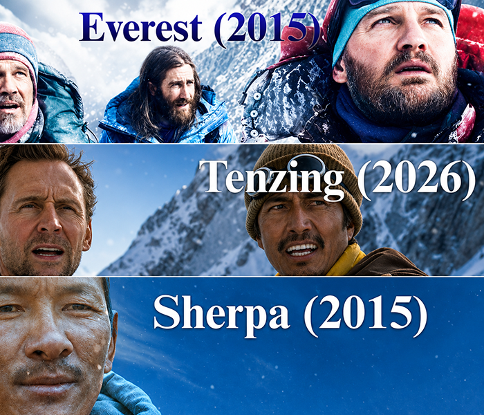 How Tenzing (2026) Compares to Everest (2015) and Sherpa (2015)