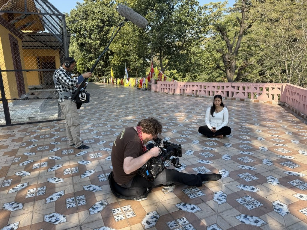 William Churchill directing scene