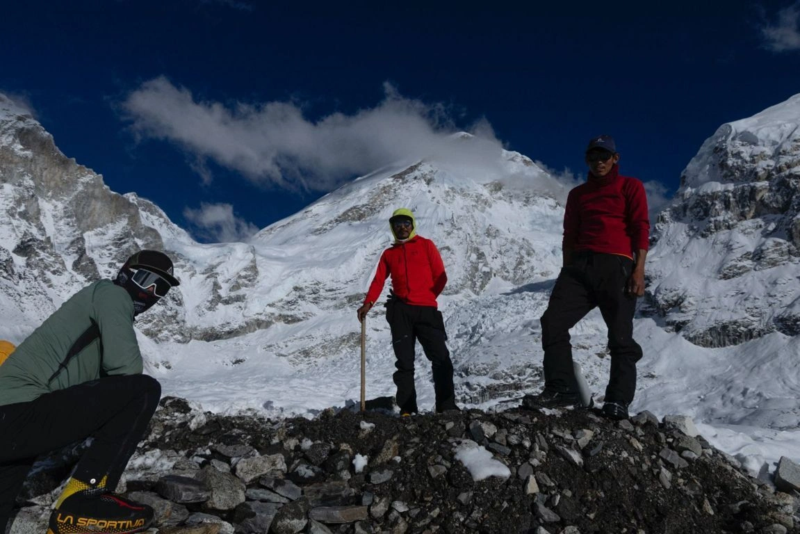 Filming in the Himalayas